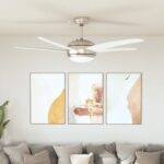 Provira Plafondventilator met lamp 128 cm wit