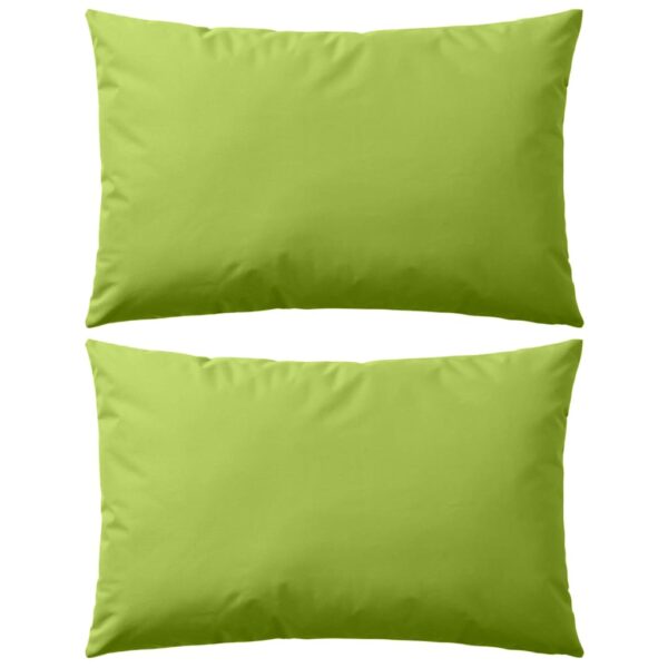 Provira Buitenkussens 60x40 cm appeltjesgroen 2 st
