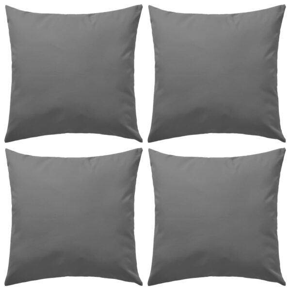 Provira Buitenkussens 45x45 cm grijs 4 st