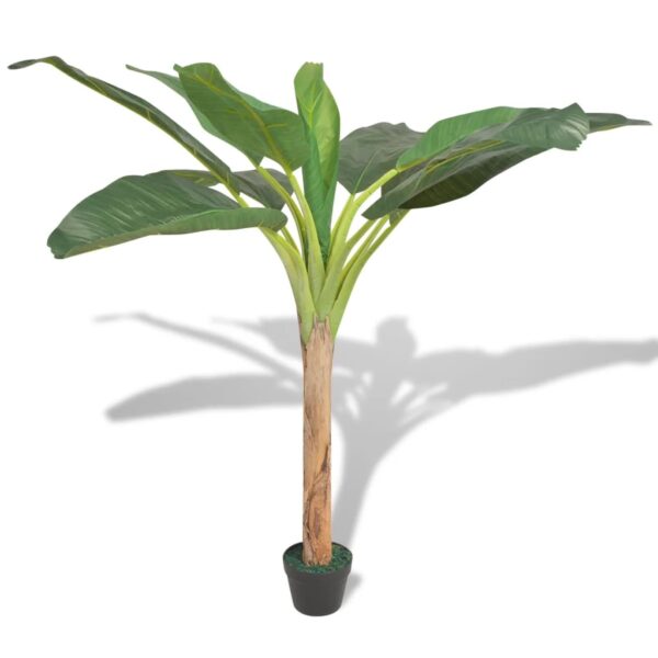 Provira Kunst bananenboom plant met pot 150 cm groen