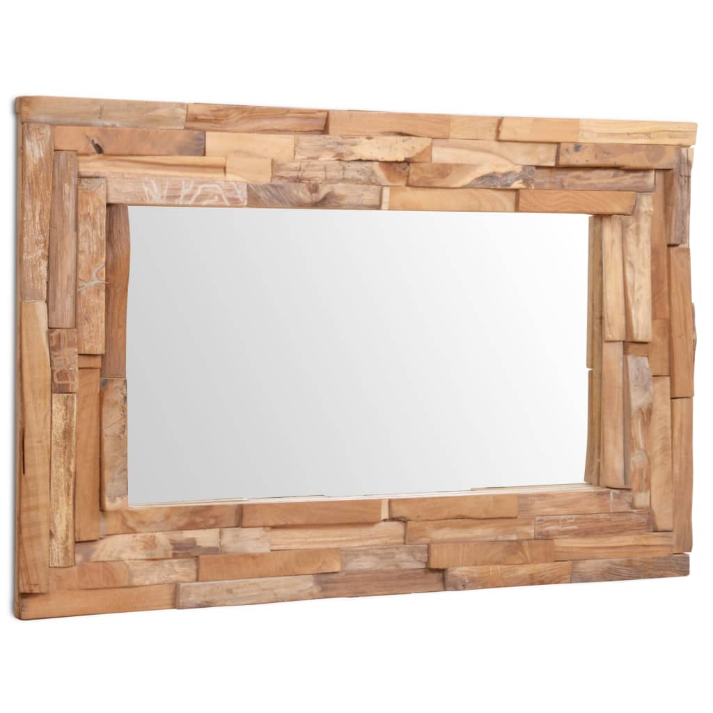 8718475533504_a_en_hd_1 Provira Decoratieve spiegel rechthoekig 90x60 cm teakhout - Image 1