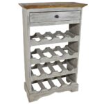 Provira Wijnrek 55x23x85 cm massief mahoniehout