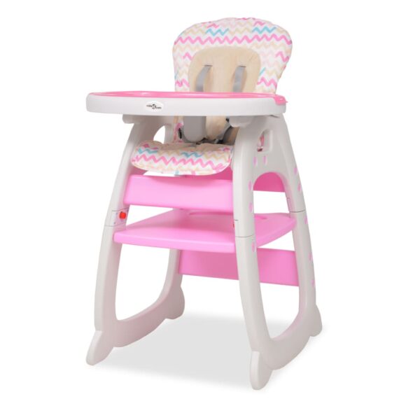 Provira Kinderstoel met blad 3-in-1 verstelbaar roze