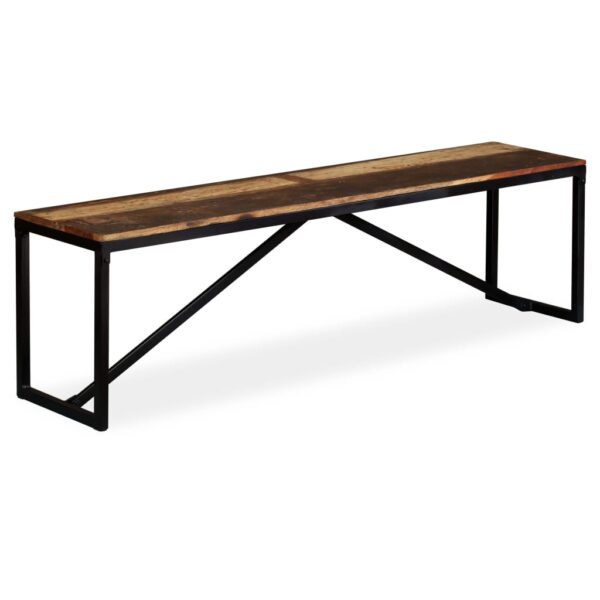 Provira Bankje 160x35x45 cm massief gerecycled hout