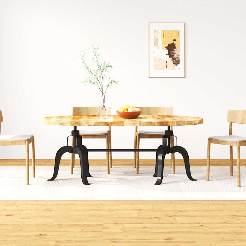 8718475580522_m_en_hd_1 Provira Eettafel 180 cm massief mangohout en staal - Image 1
