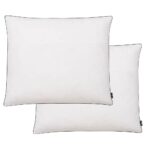 Provira Kussens 2 st zwaar 70x60 cm dons-/verenvulling wit