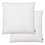 Provira Kussens 2 st licht 80x80 cm dons-/verenvulling wit