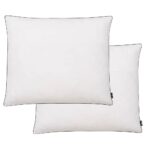 Provira Kussens 2 st licht 70x60 cm dons-/verenvulling wit