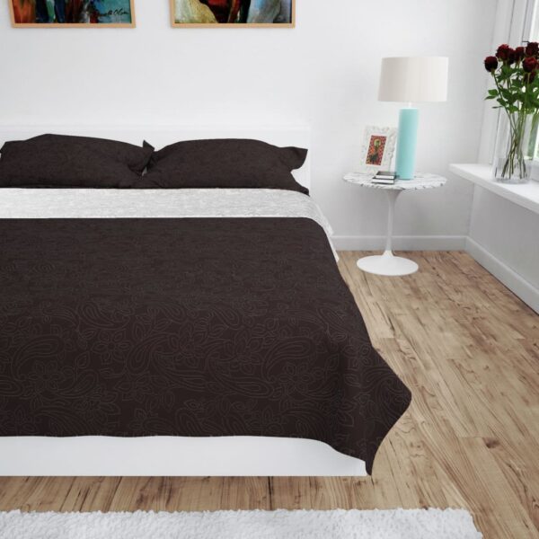 Provira Bedsprei dubbelzijdig 220x240 cm quilt crème en bruin