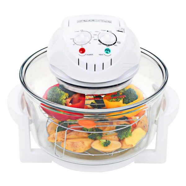 Provira Halogeen heteluchtoven met uitbreidingsring 1400 W 17 L