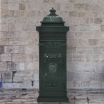 Provira Pilaar brievenbus vintage stijl roestbestendig aluminium groen