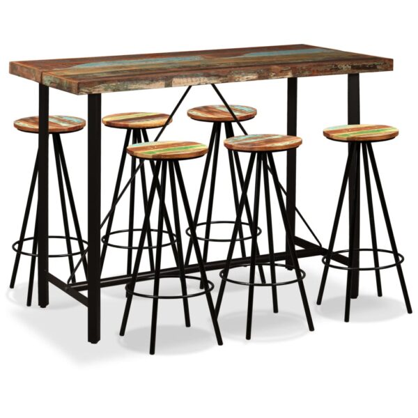 Provira Barset massief gerecycled hout 7-delig