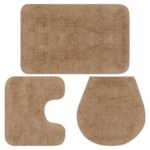 Provira Badmattenset stof beige 3-delig