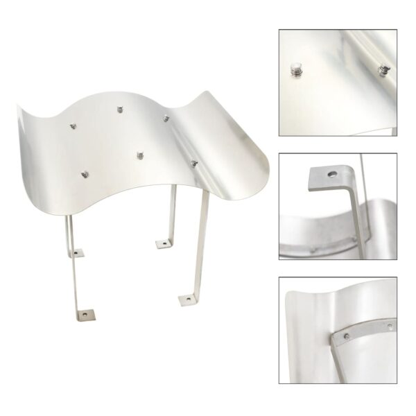 Provira Schoorsteenkap roestvrij staal zilverkleurig