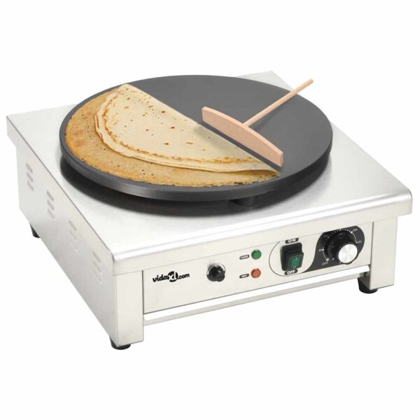Provira Elektrische crêpemaker met lekbakje 40 cm 3000 W