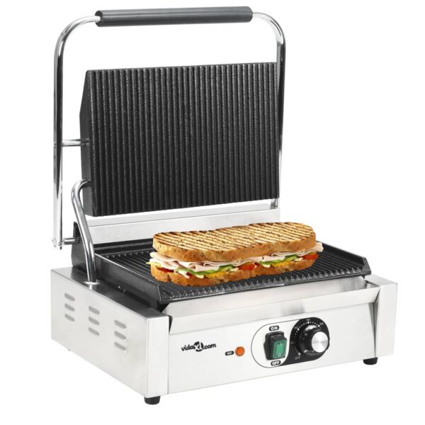 Provira Panini grill gegroefd 2200 W 43x30,5x20 cm