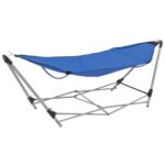 Provira Hangmat met inklapbare standaard blauw