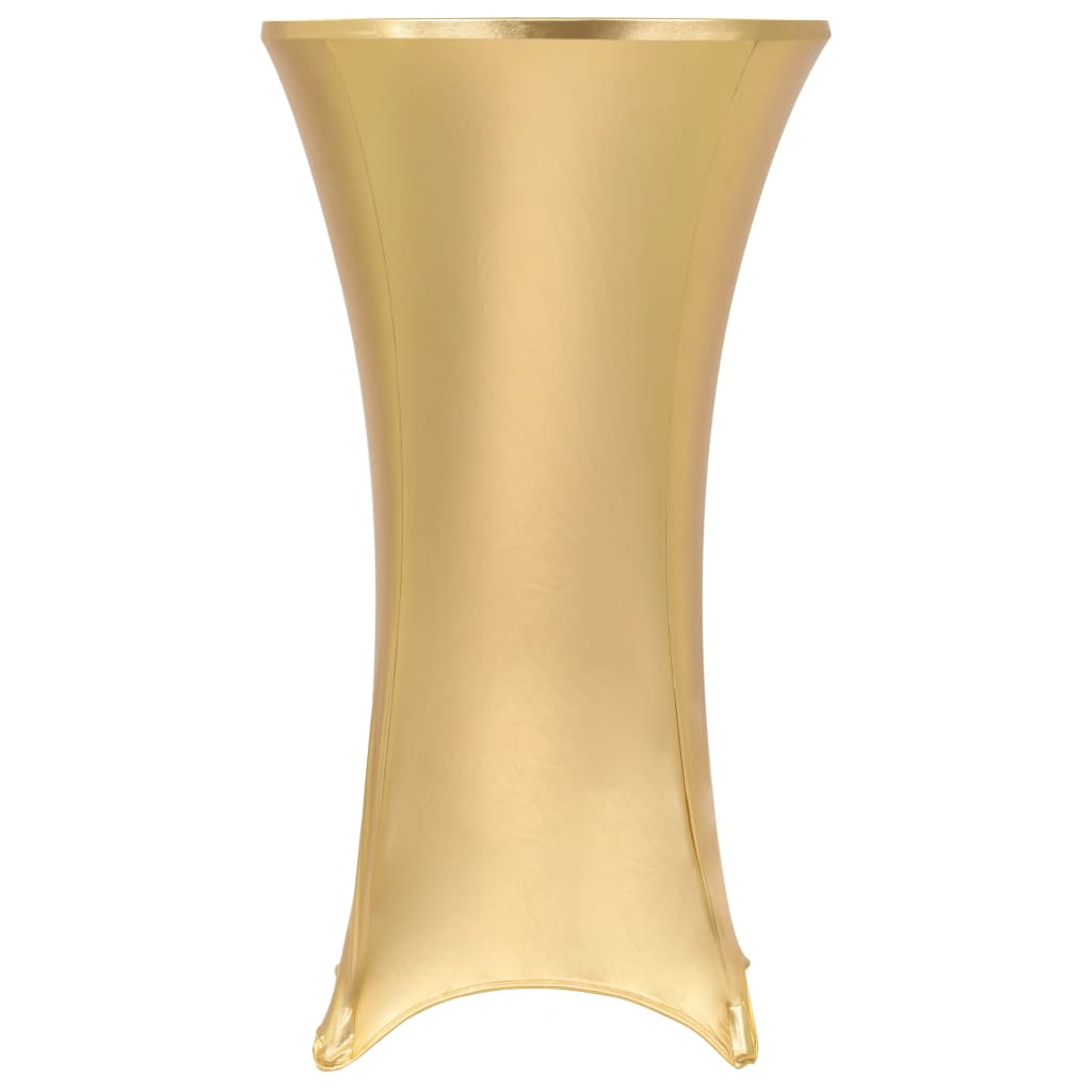 8718475705918_a_en_hd_1 Provira 2 st Tafelhoezen stretch 60 cm goud - Image 1