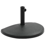 Provira Parasolvoet halfrond 15 kg polyresin zwart