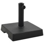 Provira Parasolvoet vierkant 8 kg polyresin zwart