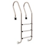 Provira Zwembadladder met 3 sporten 120 cm roestvrij staal 304