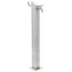 Provira Tuinwaterkolom vierkant 95 cm roestvrij staal