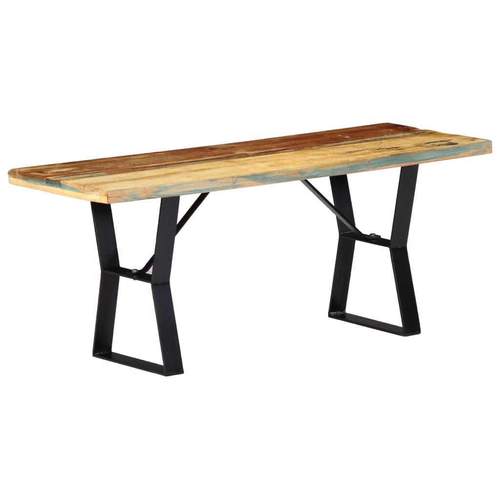 8718475740483_a_en_hd_1 Provira Bankje 110 cm massief gerecycled hout - Image 1