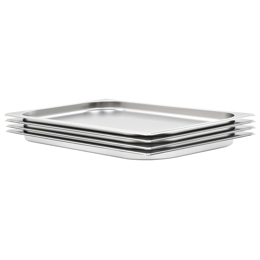 8718475740704_a_en_hd_1 Provira Gastronormbakken 4 st GN 1/1 20 mm roestvrij staal - Image 1