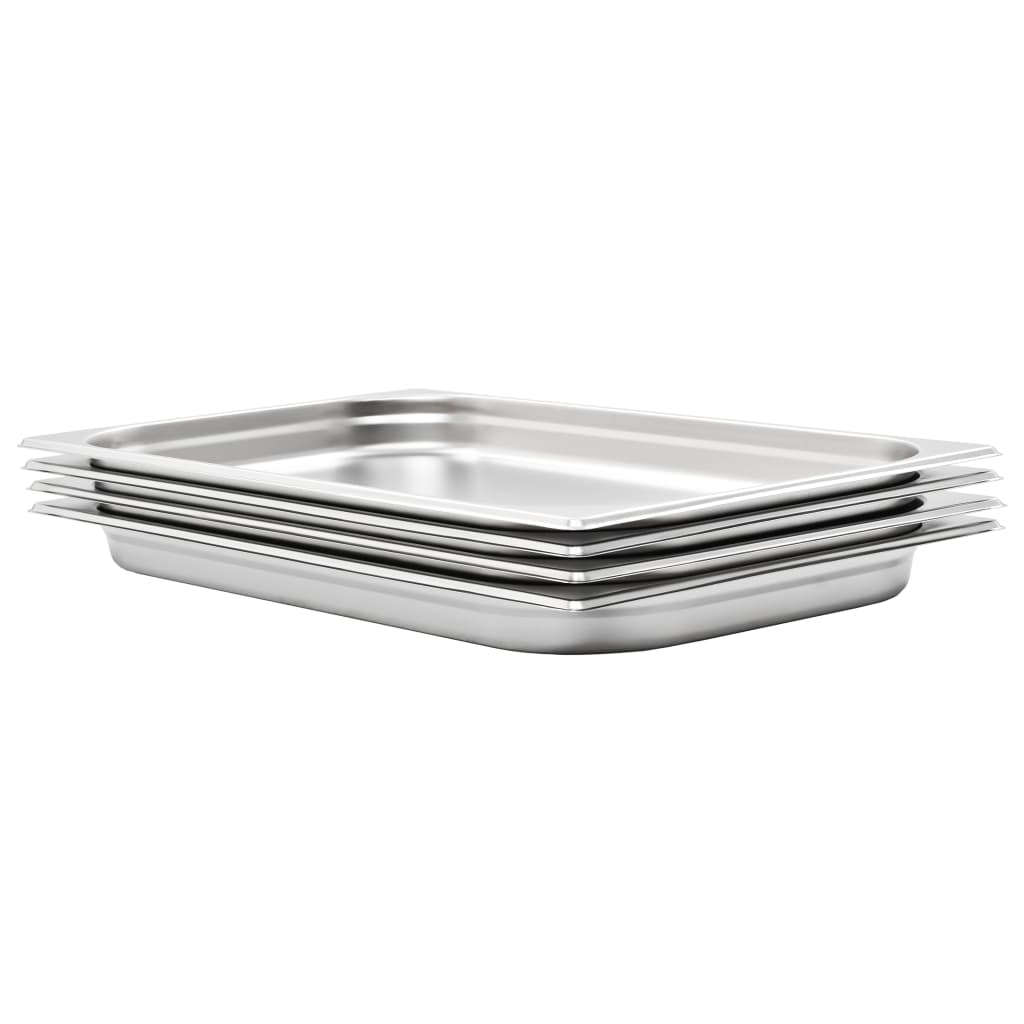 8718475740711_a_en_hd_1 Provira Gastronormbakken 4 st GN 1/1 40 mm roestvrij staal - Image 1