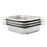 Provira Gastronormbakken 4 st GN 1/2 65 mm roestvrij staal