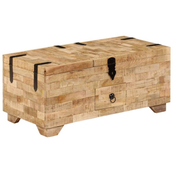 Provira Salontafel 80x40x35 cm massief mangohout