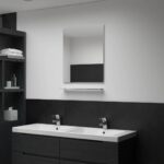 Provira Wandspiegel met schap 50x60 cm gehard glas