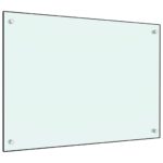 Provira Spatscherm keuken 70x50 cm gehard glas wit