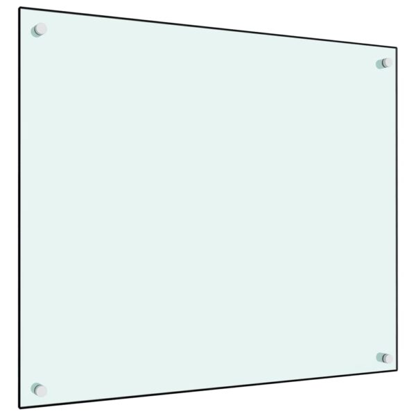 Provira Spatscherm keuken 70x60 cm gehard glas wit