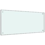 Provira Spatscherm keuken 90x40 cm gehard glas wit