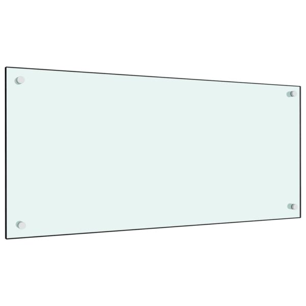 Provira Spatscherm keuken 90x40 cm gehard glas wit