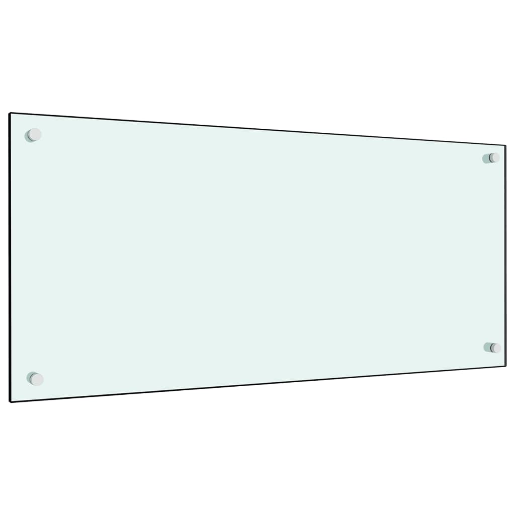 8718475798187_a_en_hd_1 Provira Spatscherm keuken 90x40 cm gehard glas wit - Image 1