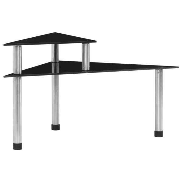 Provira Keukenschap 49,5x35x26 cm gehard glas zwart