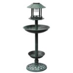 Provira Vogelbad/voederhuisje met solarverlichting