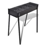 Provira Houtskoolbarbecue staand vierkant 75x28 cm