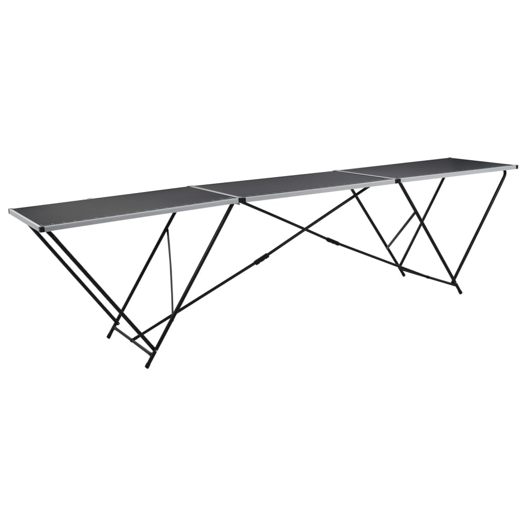 8718475857525_a_en_hd_1 Provira Behangtafel inklapbaar 300x60x78 cm MDF en aluminium - Image 1