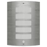 Sierlijke RVS wandlamp met bewegingssensor