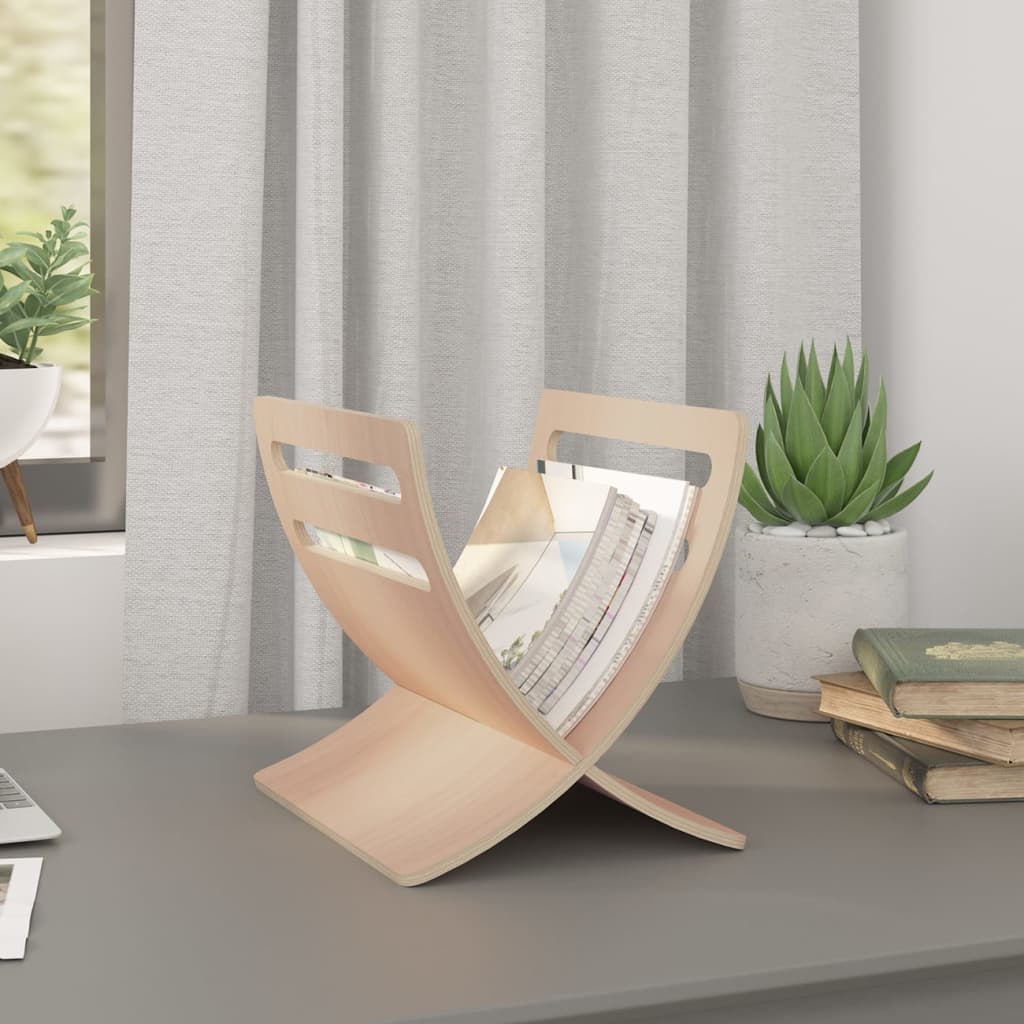 8718475885313_m_en_hd_1 Provira Tijdschriftenrek vloermodel hout naturel - Image 1