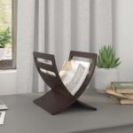 Provira Tijdschriftenrek vloermodel hout bruin