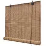 Provira Rolgordijn 140x160 cm bamboe bruin