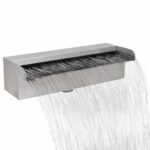 Provira Zwembadwaterval rechthoekig 30 cm roestvrij staal
