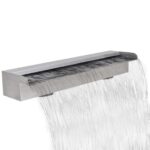 Provira Zwembadwaterval rechthoekig 60 cm roestvrij staal