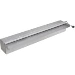 Provira Zwembadwaterval met LED's rechthoekig 60 cm roestvrij staal