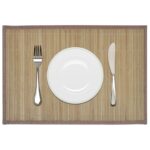 Provira 6 st Placemats 30x45 cm bamboe bruin