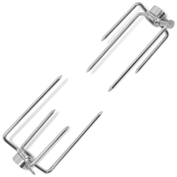 Provira BBQ Draaispit vorken 2 stuks staal